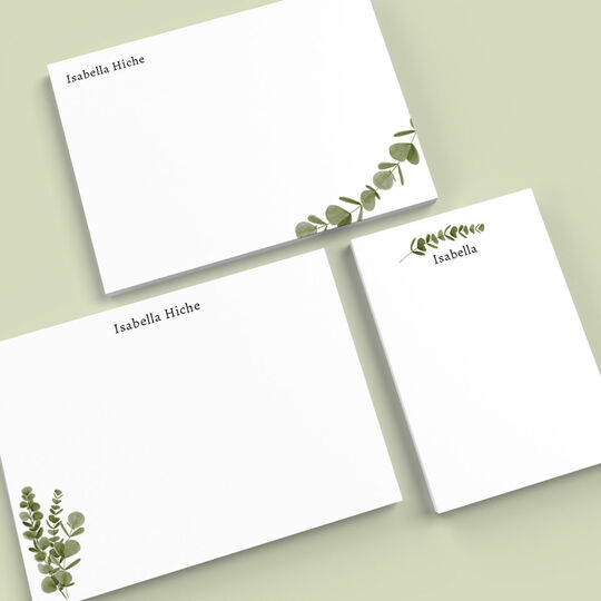 Eucalyptus Botanical Flat Note Card Collection